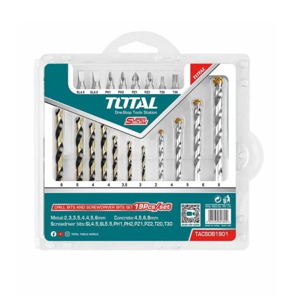 BROCA LAMINA JUEGO X 8 PCS PULG SUPER SELECT TOTAL (UTACSD0801)