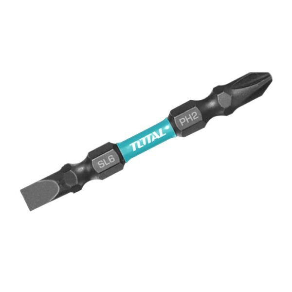 PUNTAS TALADRO INDUSTRIAL DOBLE PUNTA IMANTADA 65MM (+) (-) JUEGO X 10 PZS INDUSTRIAL SUPER TOTAL (TACIM16HL133)