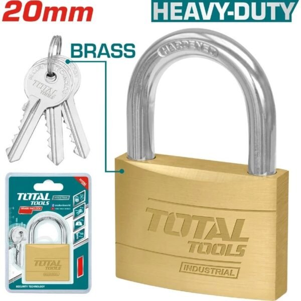 CANDADO 40MM DORADO INDUSTRIAL SUPER TOTAL (TLK32402)